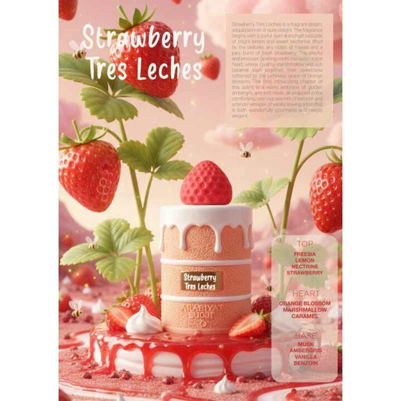 Arabiyat Sugar Strawberry Tres Leches | Arabiyat Sugar Strawberry Tres Leches