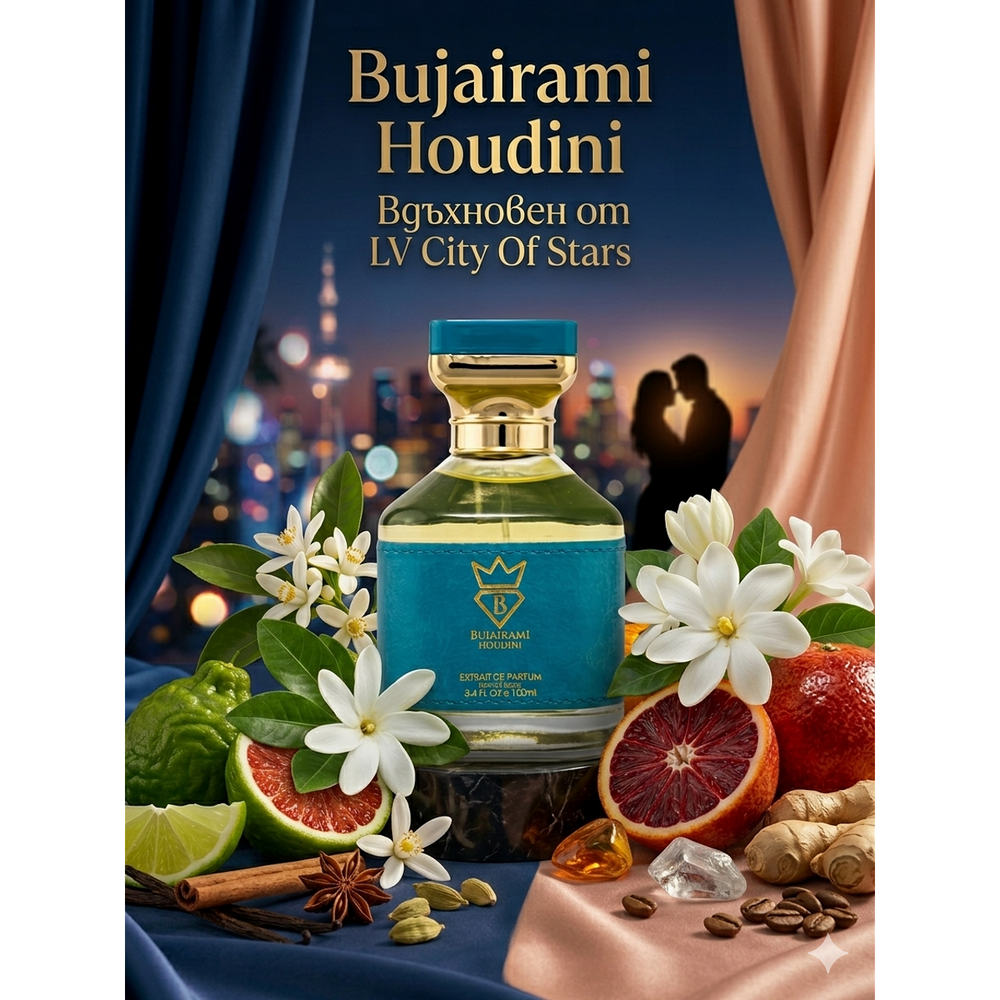 Bujairami Houdini Extrait de Parfum 100ml унисекс | Bujairami Houdini Extrait de Parfum 100ml унисекс